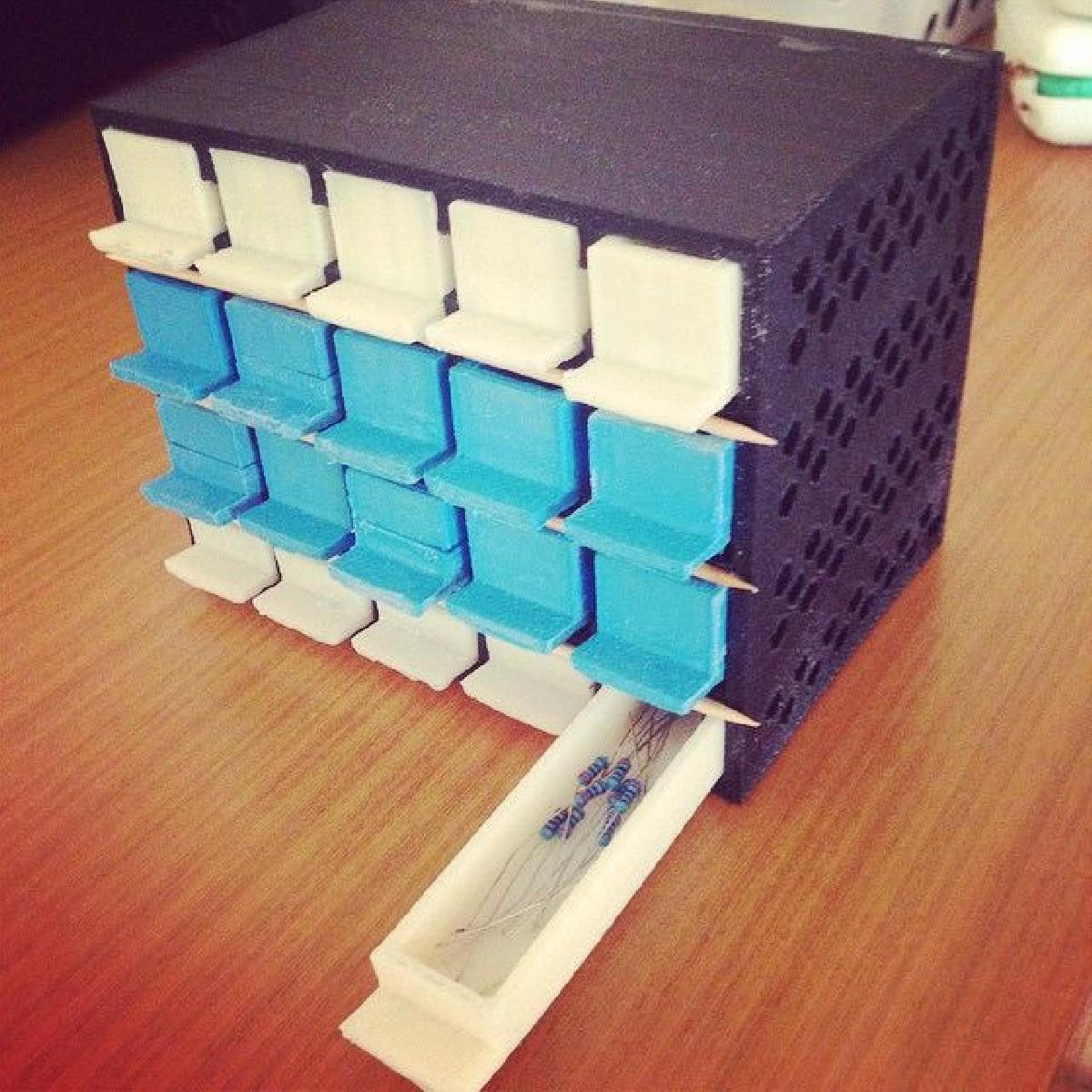 Gaveta para Resistores