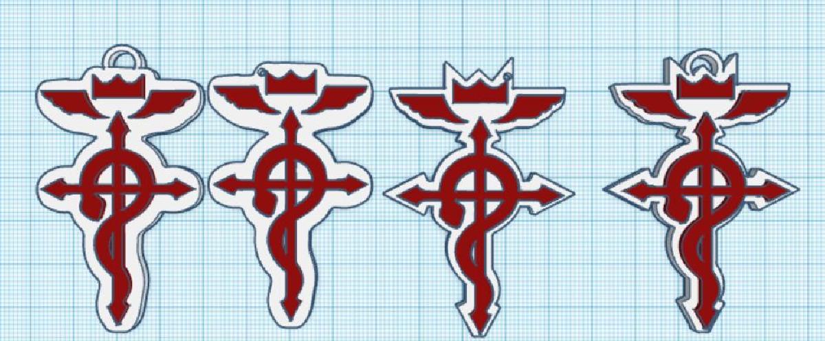 Chaveiro Flamel / Alquimista Fullmetal