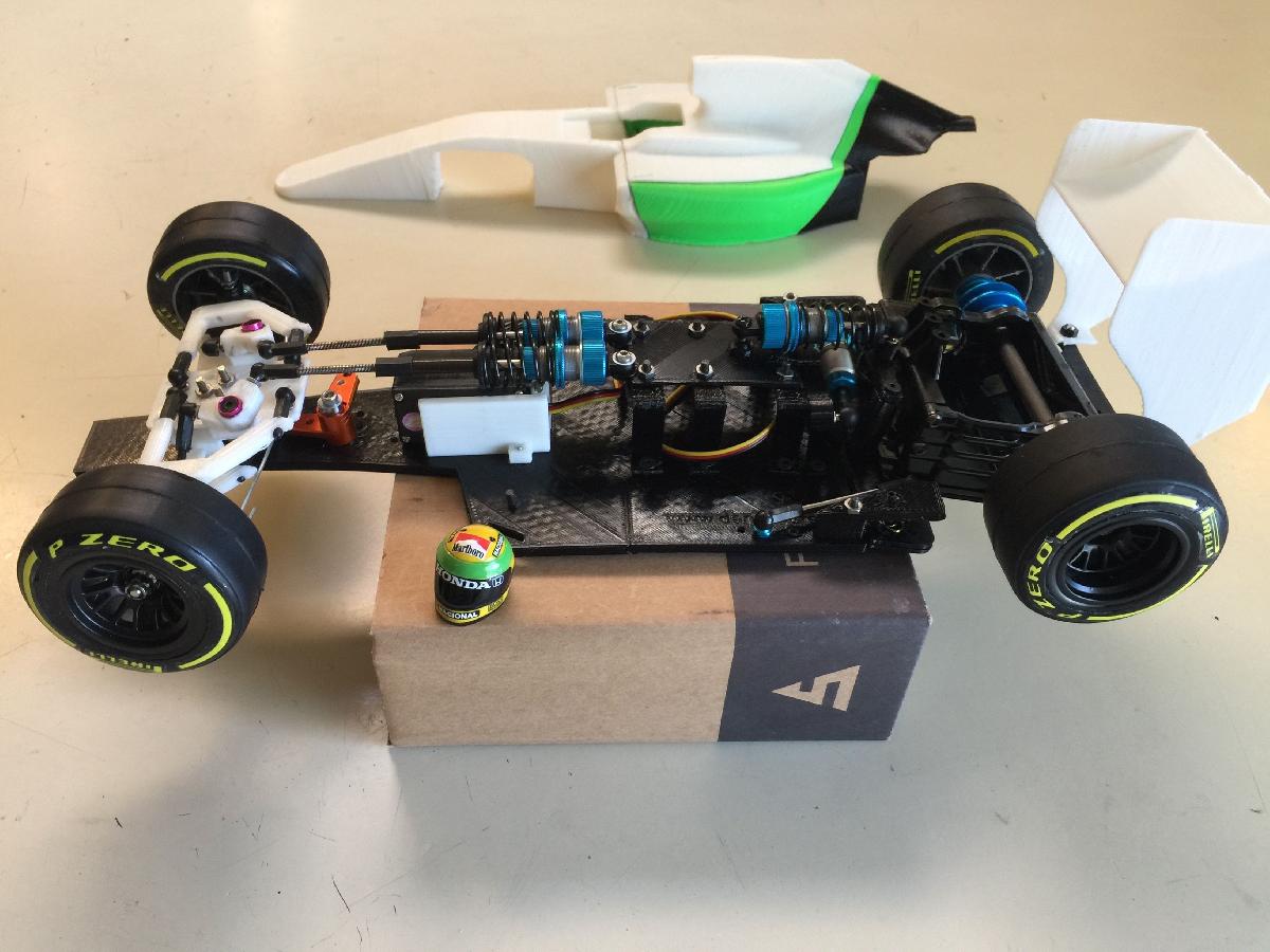 RS 01 Versao C OpenRC F1 Chassi de suspensao de corrida totalmente ajustavel