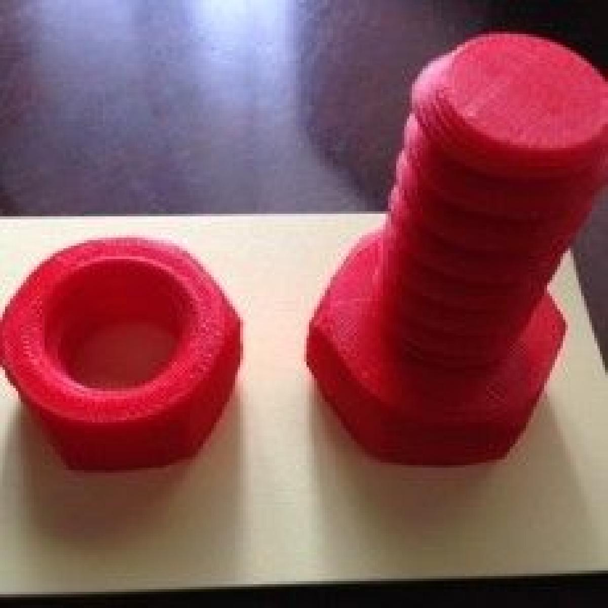 Parafuso e porca grandes