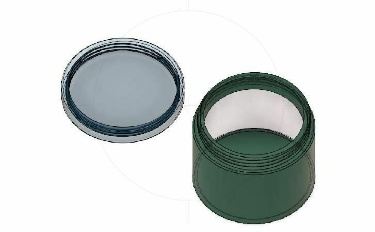Caixa de comprimidos / Frasco / Canister com tampa