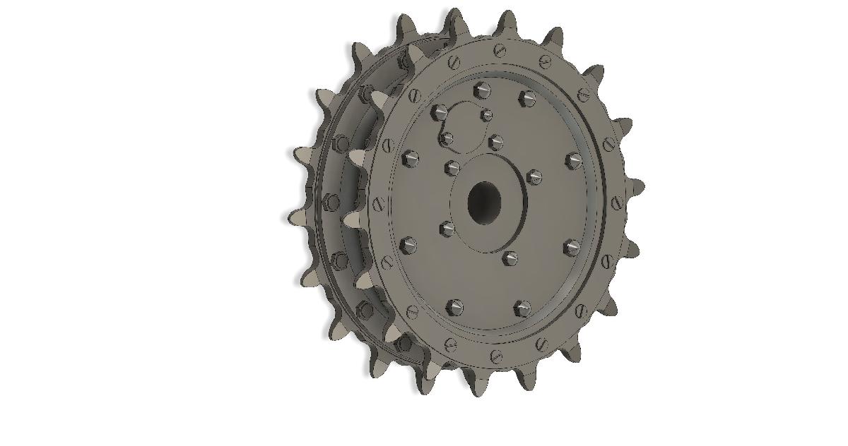 Drive Sprocket para Semovente M40/41/42 e Carro Armato M13