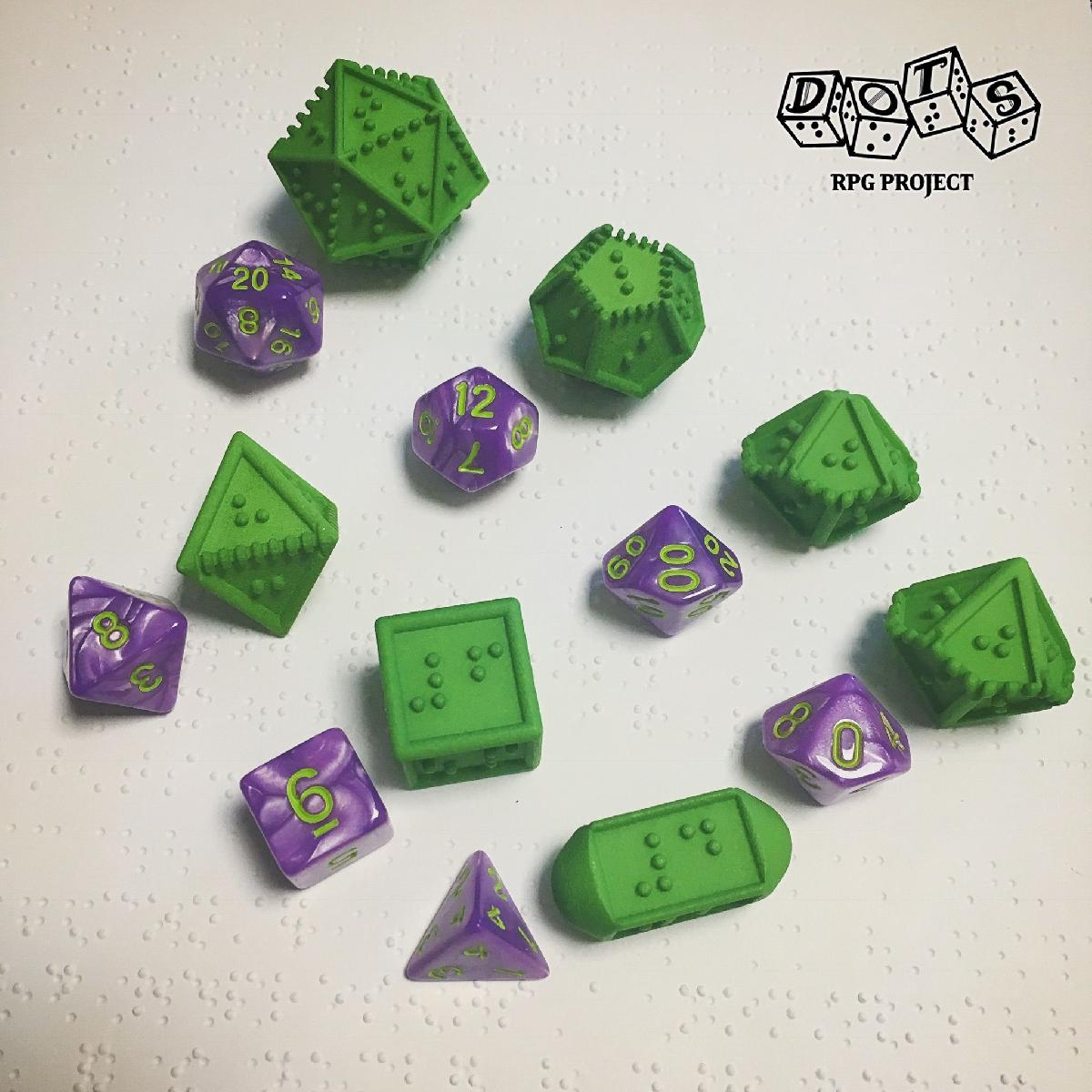 Braille Polyhedral Dice   versao Marco 2018