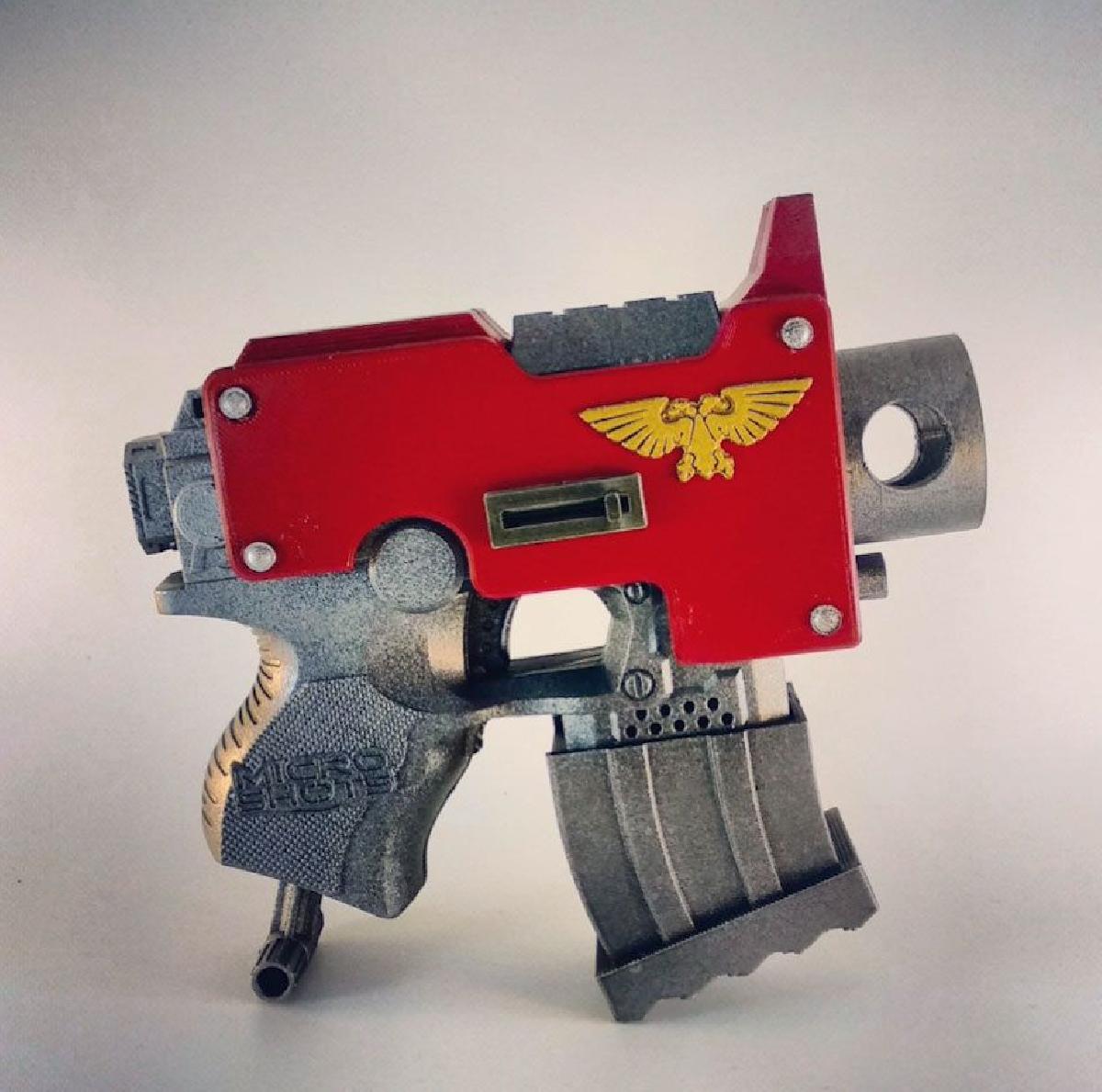 Warhammer 40k Bolt Pistola Nerf Micro Stryfe Mod Kit