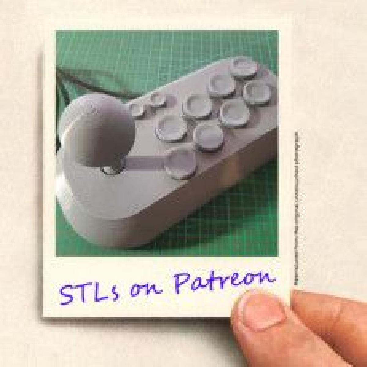 Joystick Arcade Impresso em 3D com 10 Botoes