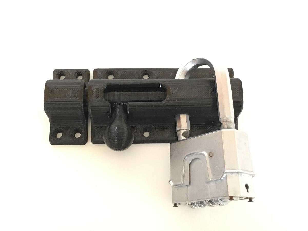 Parafuso do portao com trava