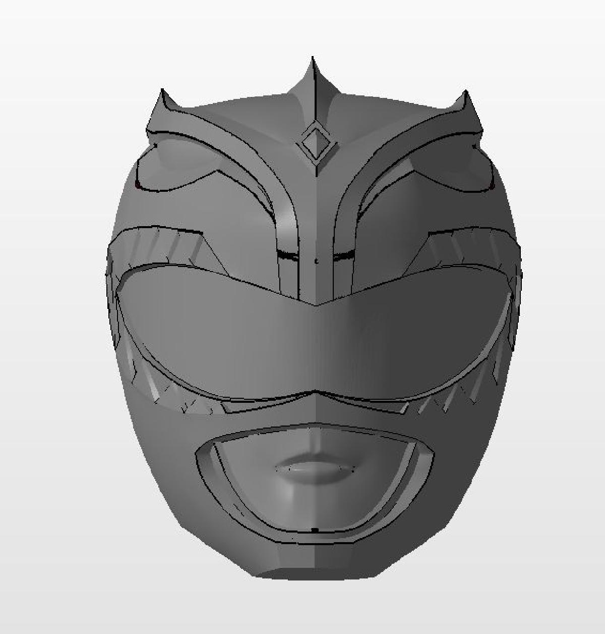 Green Power Ranger Helmet (versao morcego ao sol)