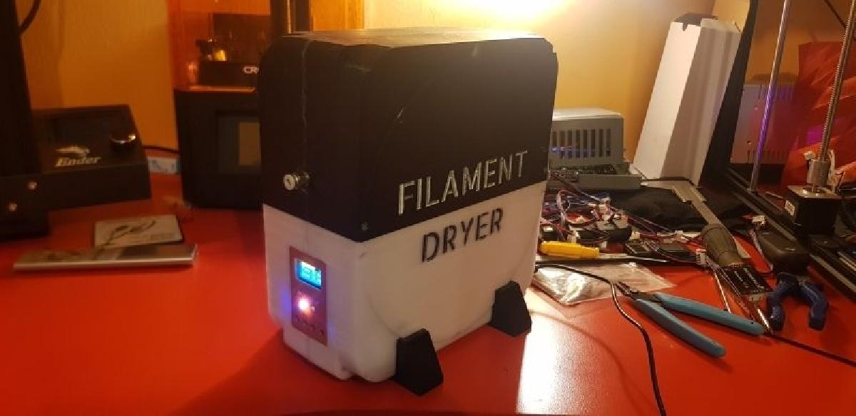 Secador de filamentos imprimivel   Secador de Filamento + Arduino.
