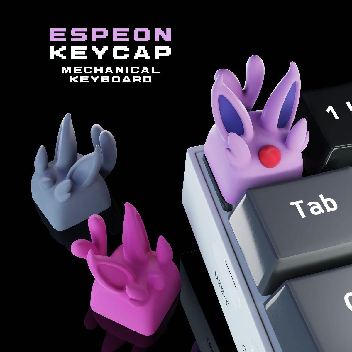Tecla Espeon Pokemon   Teclado Mecanico   Eeveelutions