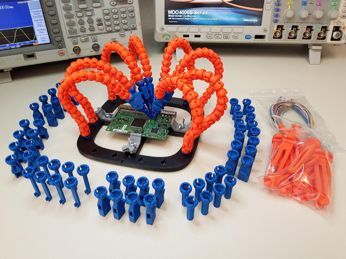 Kit de estacao de trabalho PCB com bracos articulados