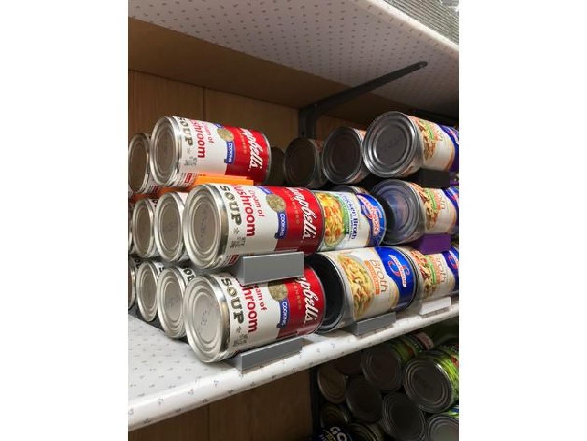 Empilhador de latas de despensa, modular