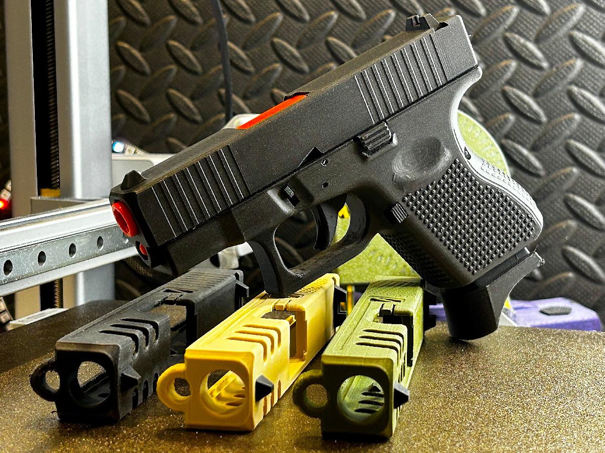 Pistola de prop subcompacta deslizante e cano destacavel