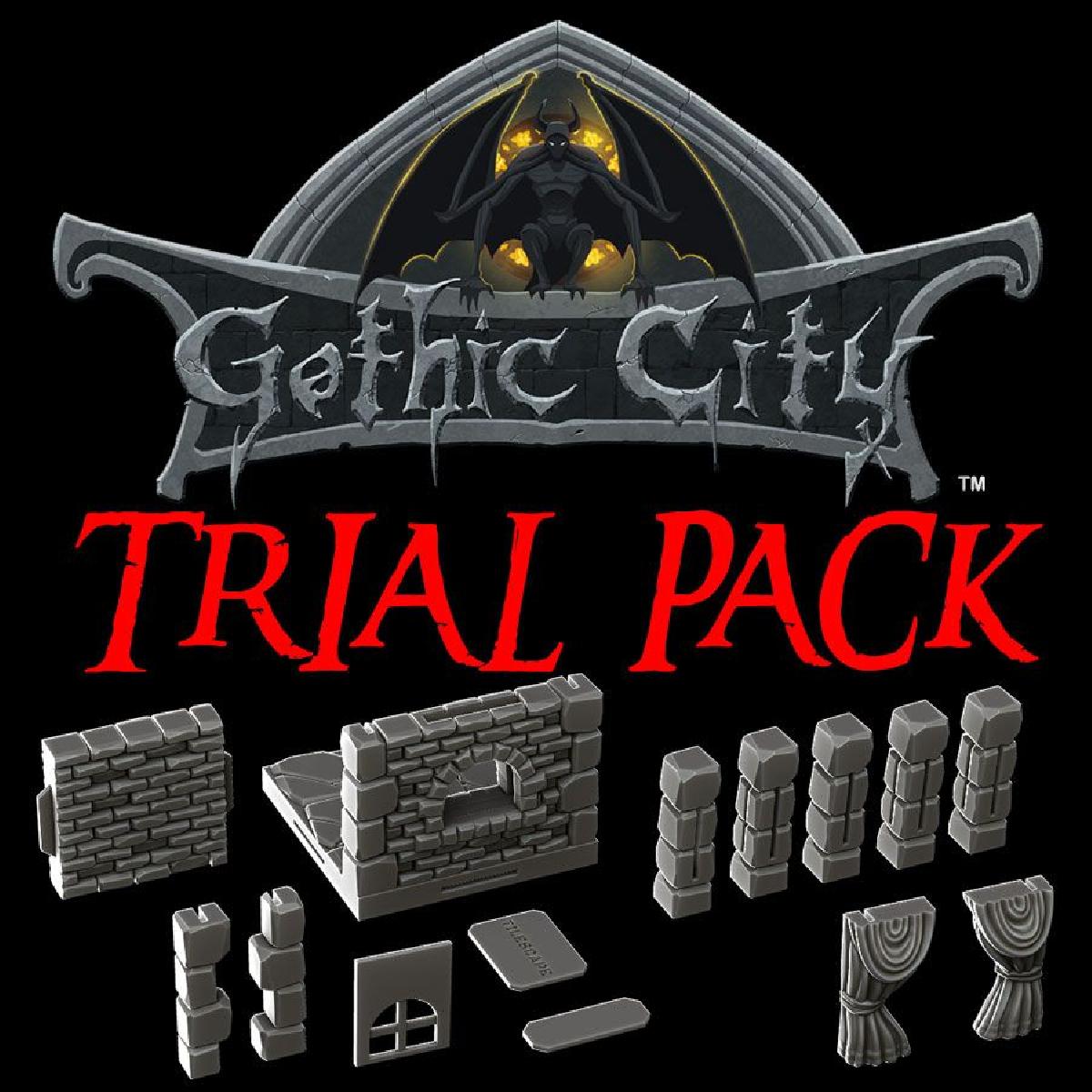 GOTHIC CITY (TILESCAPE 2.0) TRIAL PACK NOSSO NOVO KICKSTARTER JA ESTA DISPONIVEL!!