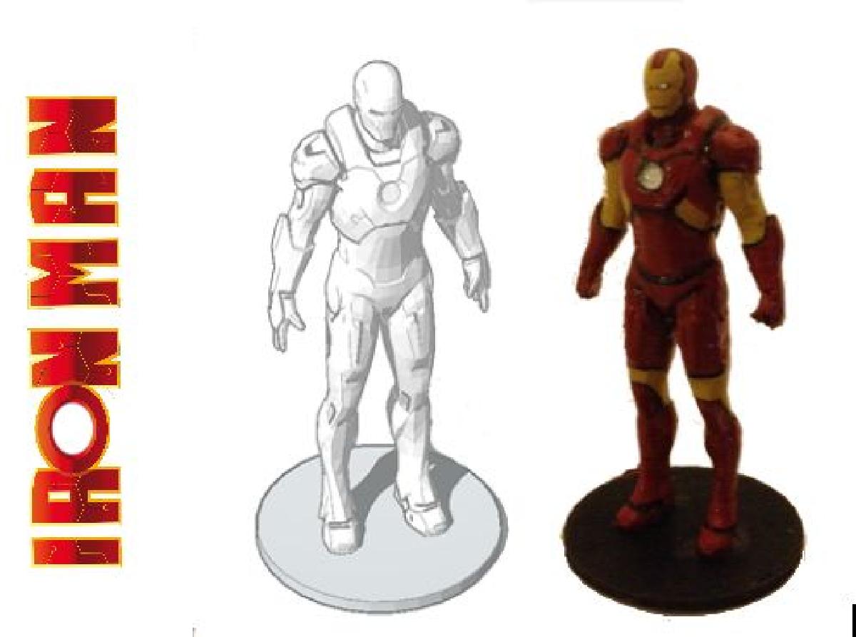 Estatua do Homem de Ferro (com apoio)