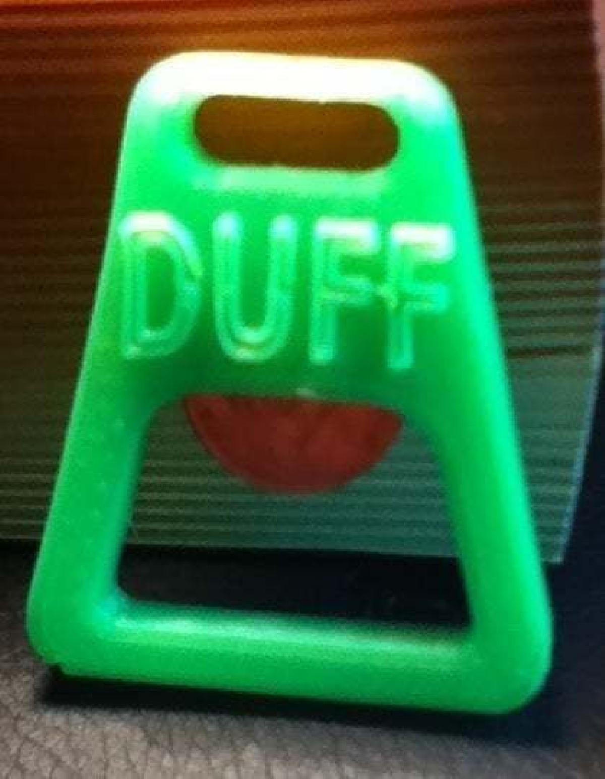 Abridor de cerveja Duff