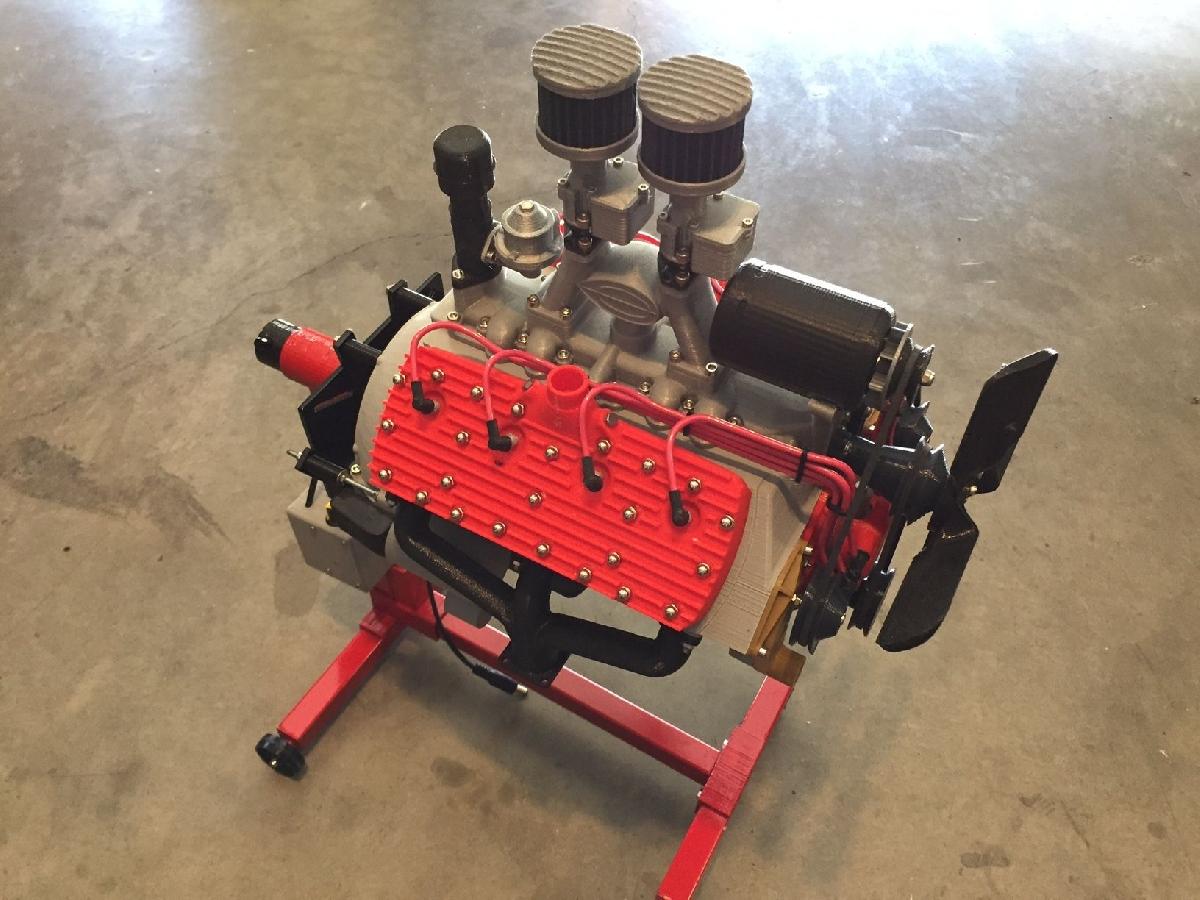 Ford Flat Head V8 Motor Modelo de Trabalho