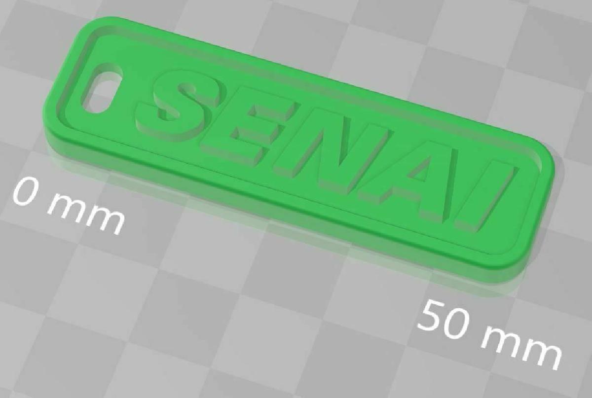 Chaveiro SENAI 60x4mm