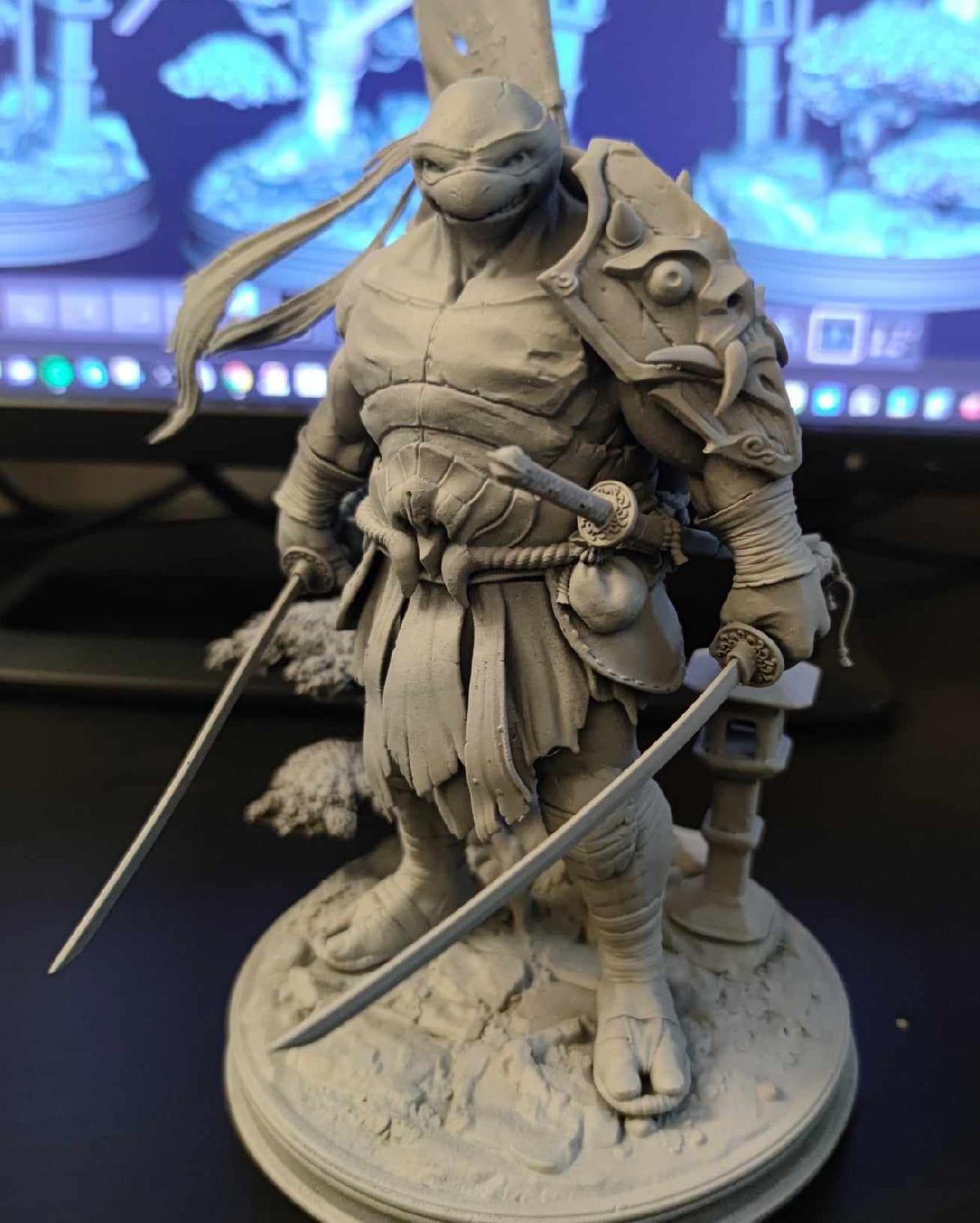 Escultura Samurai Leo