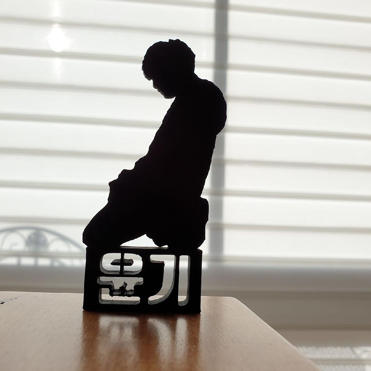 Enfeites de silhueta individuais para membros do BTS