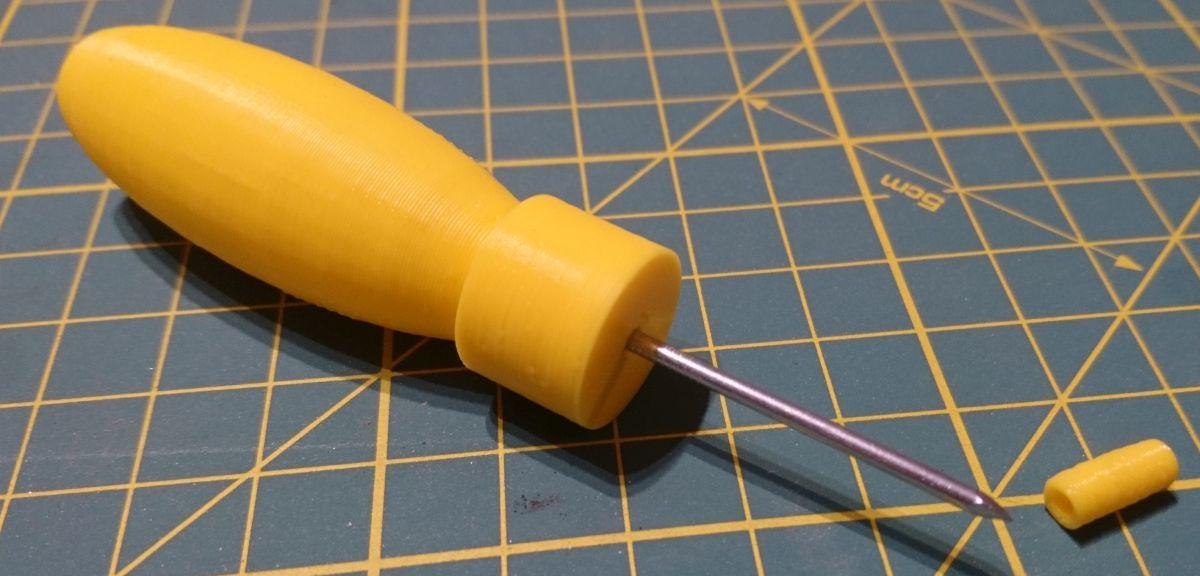 Montagem de furador de costura para unhas
