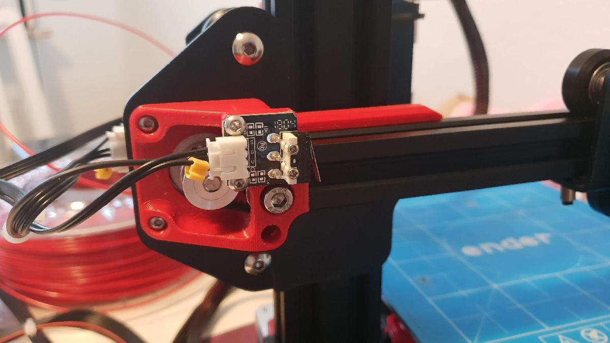 Ender 2 3 Suporte do motor do eixo X com suporte para braco e polia da correia