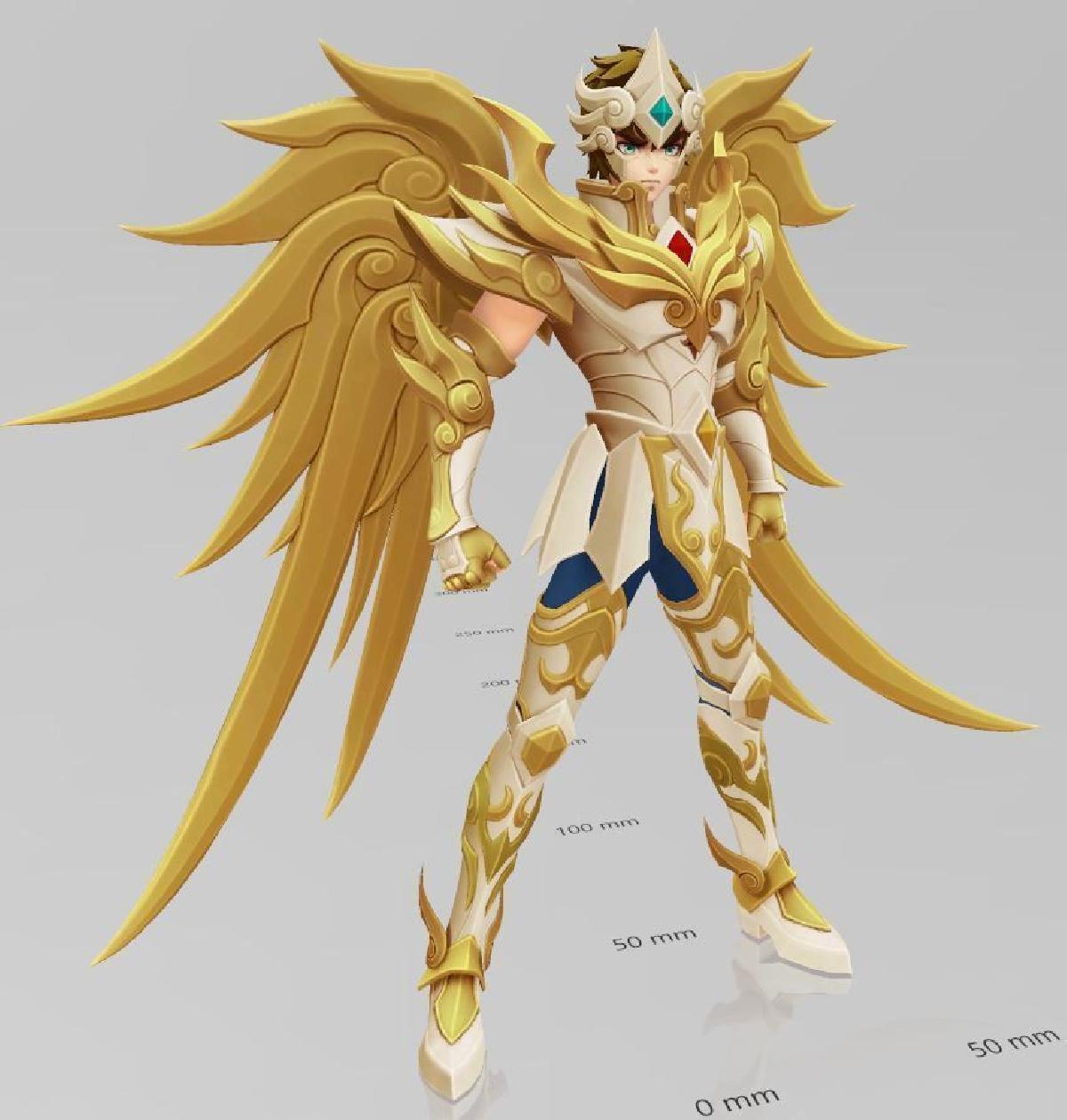 Imprimir STL Saint Seiya Awakening Armadura Divina do Leao Modelo 3D ...