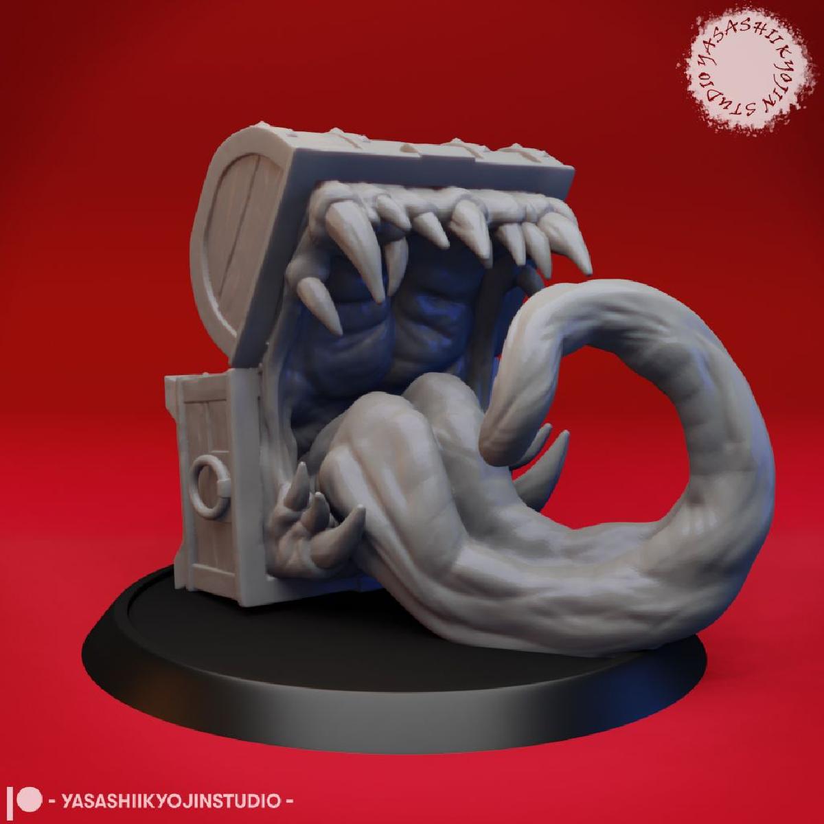 Mimic   Bau do tesouro dentado   Miniatura de mesa