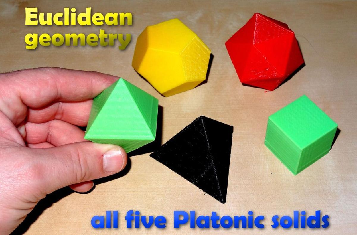 Solido platonico em geometria euclidiana / Platonische Koerper