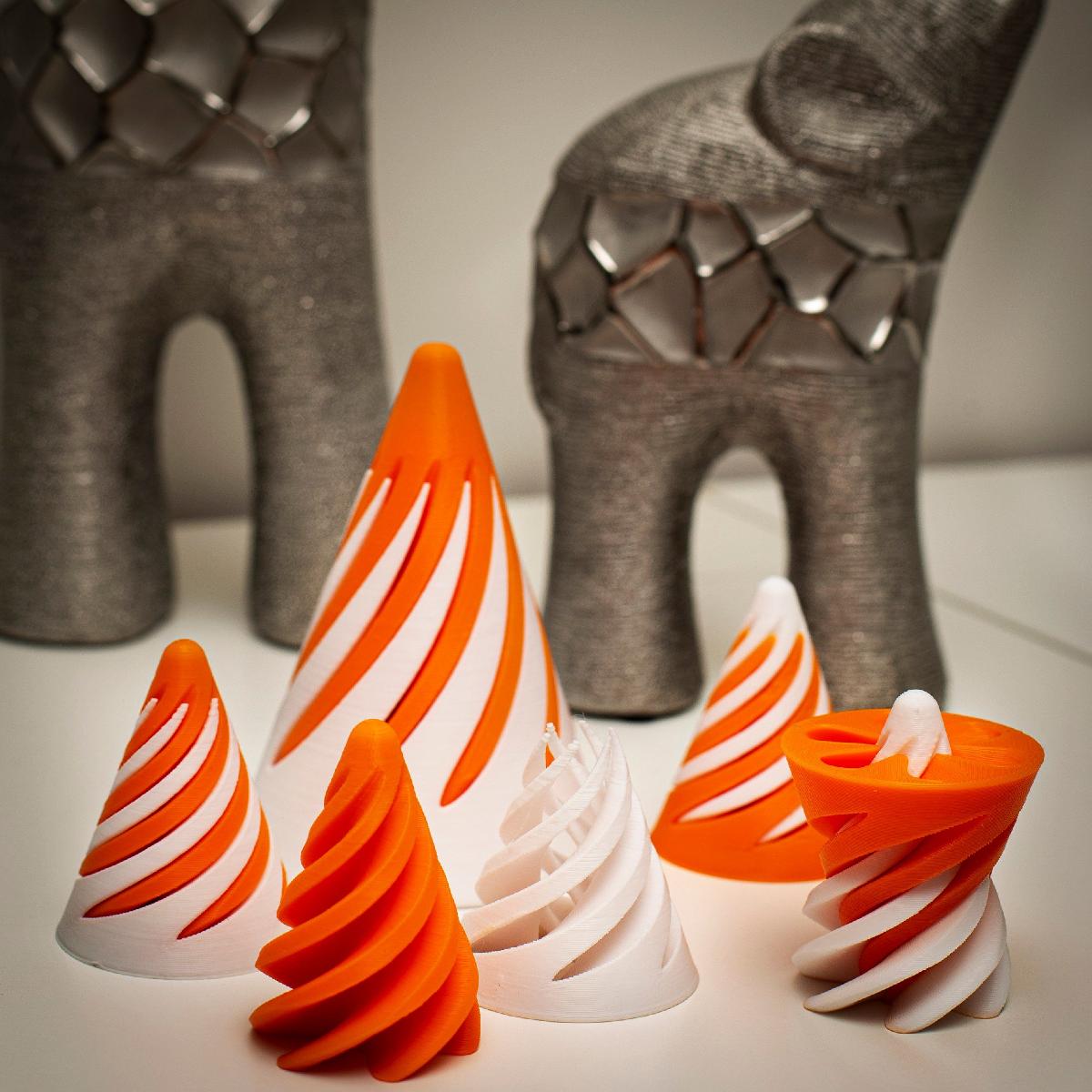 Brinquedo de inquietacao de cone espiral