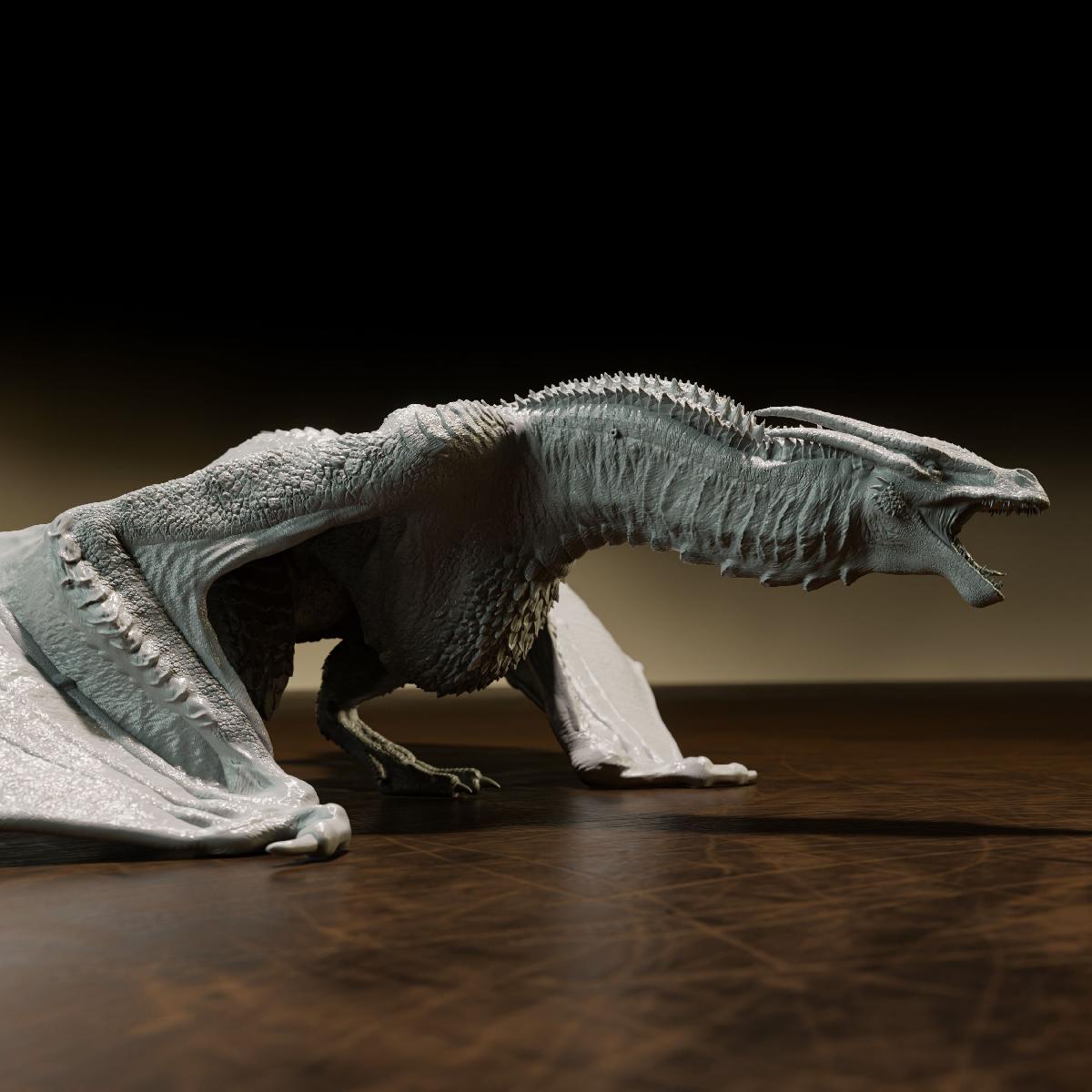 Arte de fa de dragao Syrax   pre suportada   modelo GRATIS