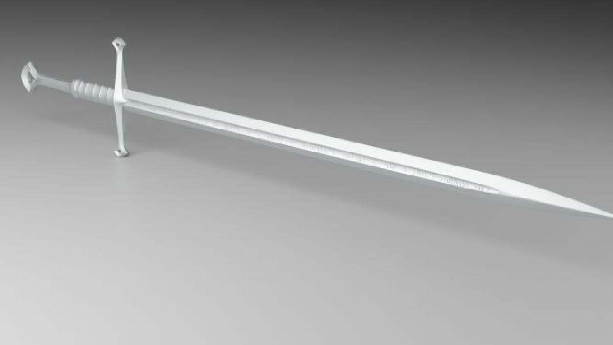 senhor dos aneis Anduril espada prop