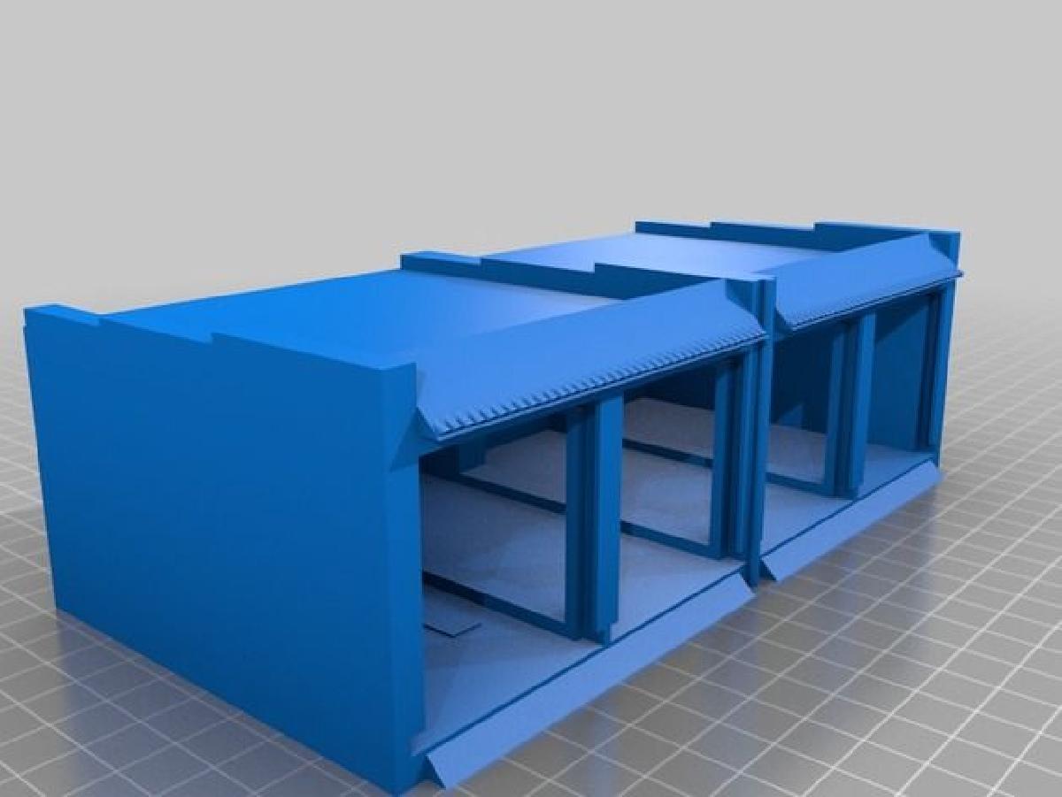 Garagem Diecast 4 Bay com porta
