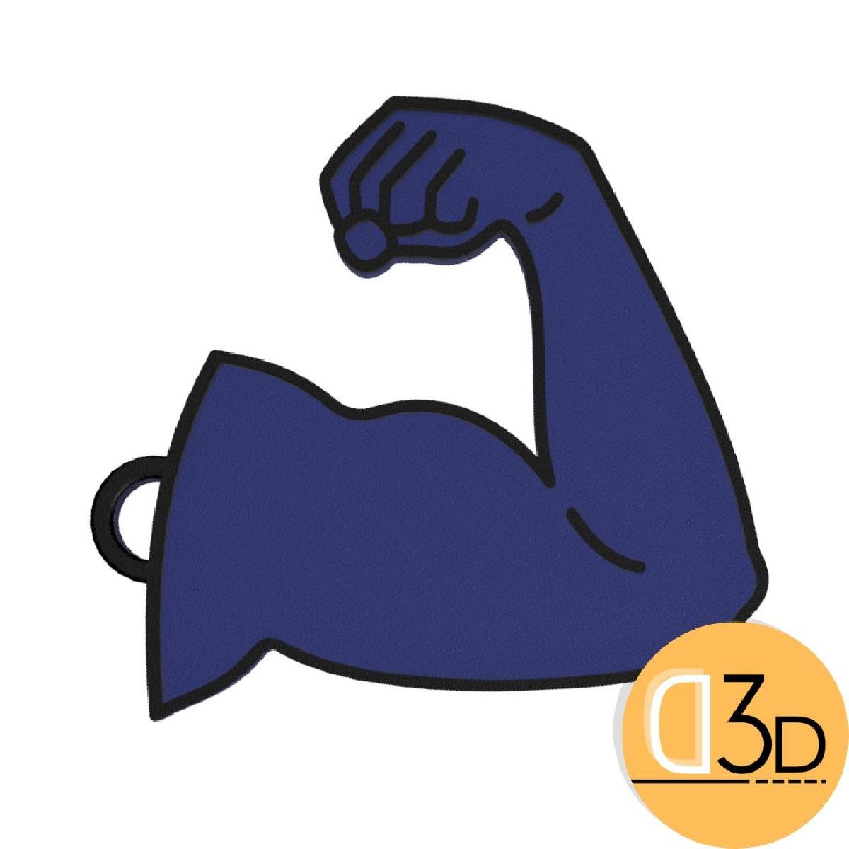Braco muscular, biceps   chaveiro