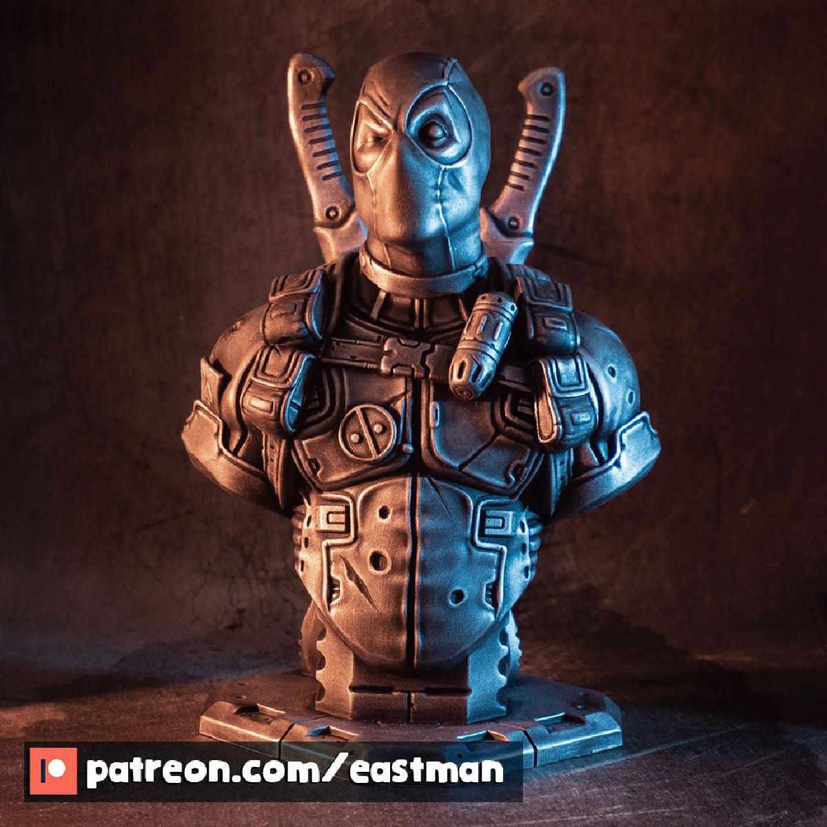 Busto de Deadpool (Remastered Supportless Edition) (fan art)