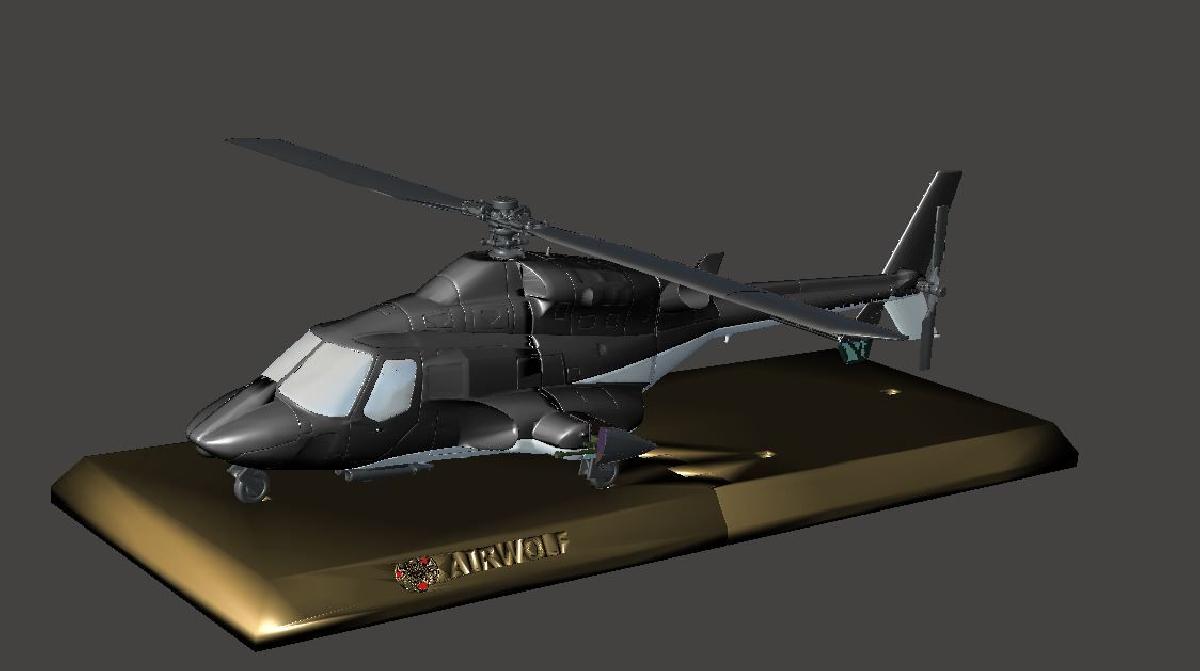 Airwolf Modelo Bell 222A Multi Parte V2