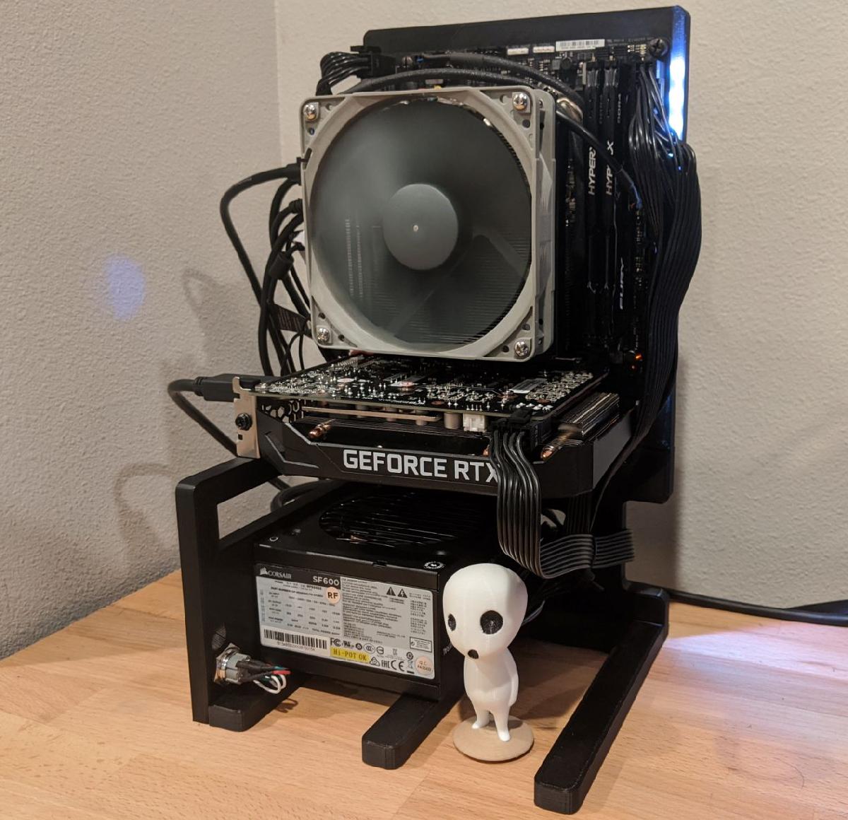 10.6L Mini ITX Open Frame SFF PC CASE