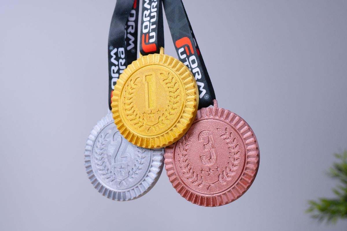 As melhores medalhas 1, 2 e 3