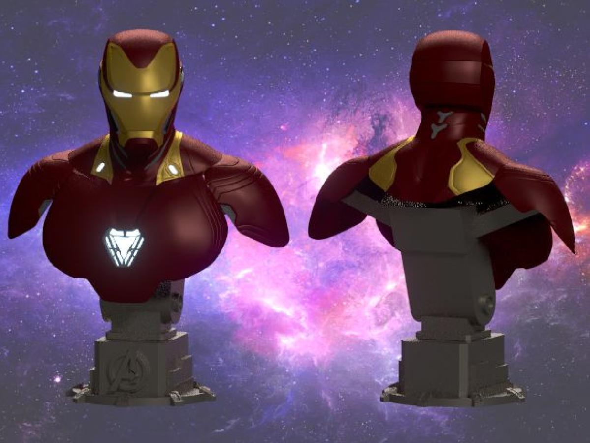 Busto do Homem de Ferro Mark 50 Vingadores: Guerra Infinita