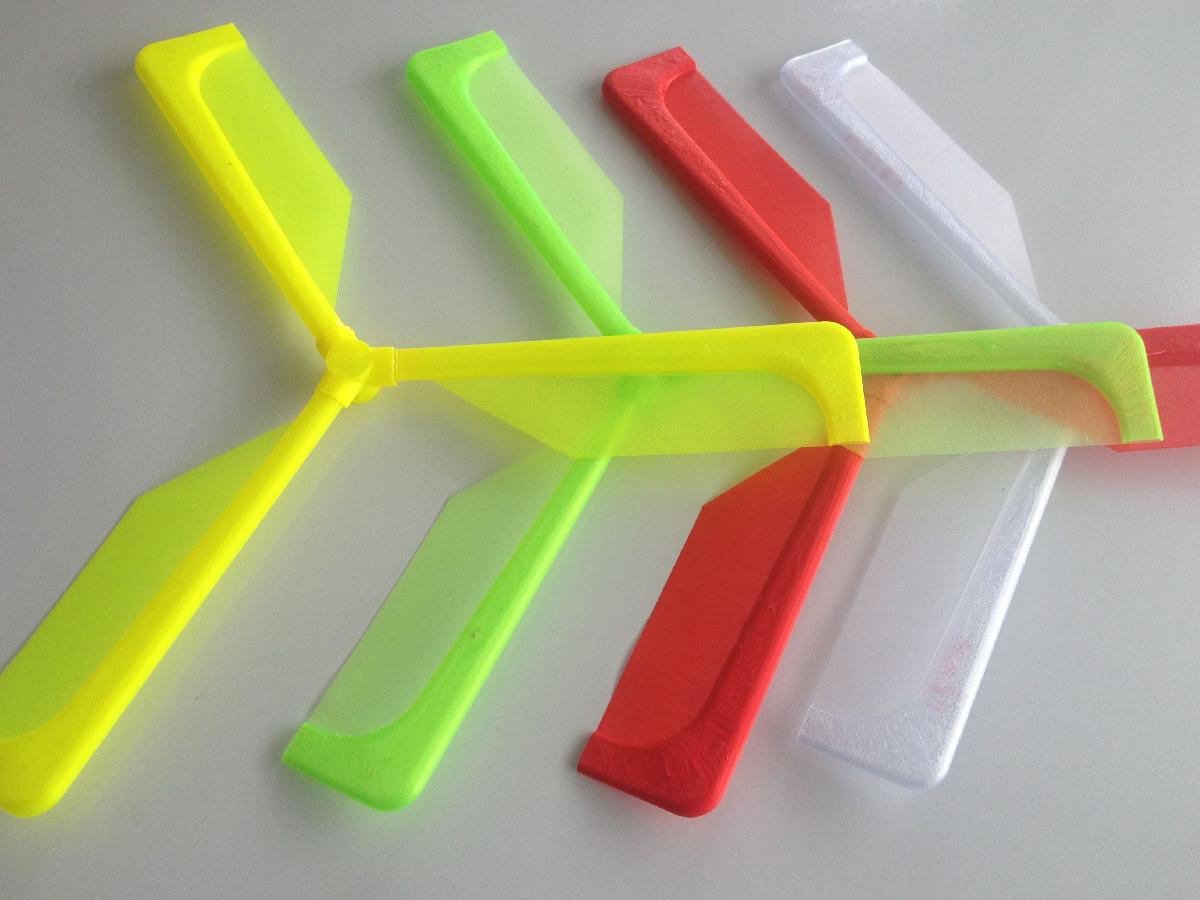 Um helicóptero movido a balão