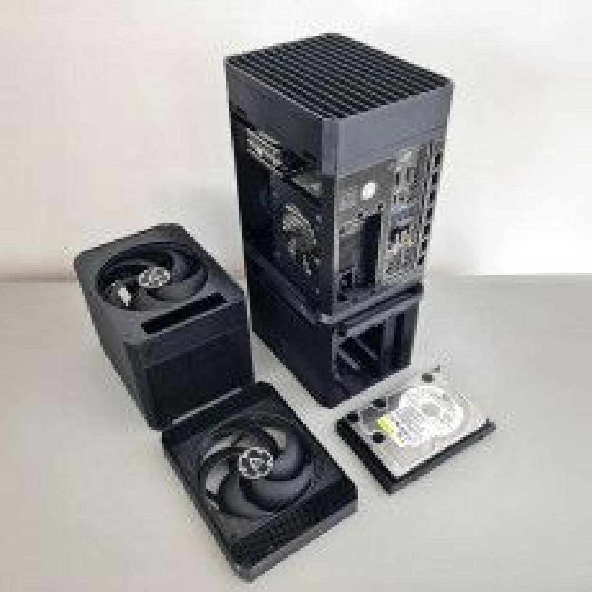 Gabinete NAS ITX PC com expansoes empilhaveis