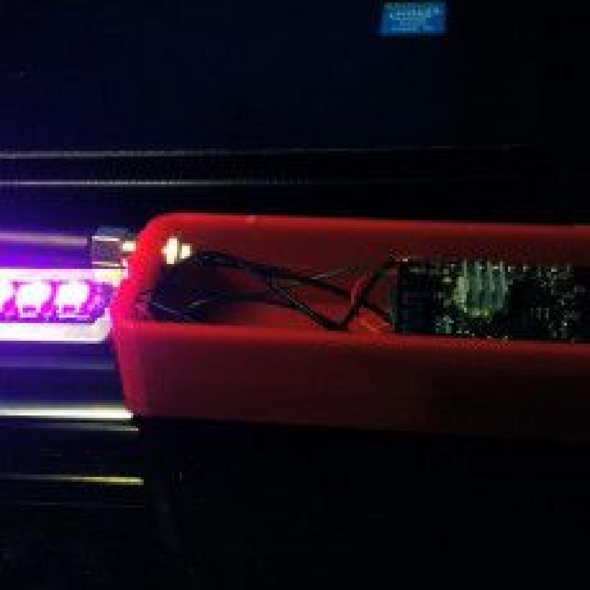 Movil Case para mini ESP32 Led Stripe com perfil de alumínio
