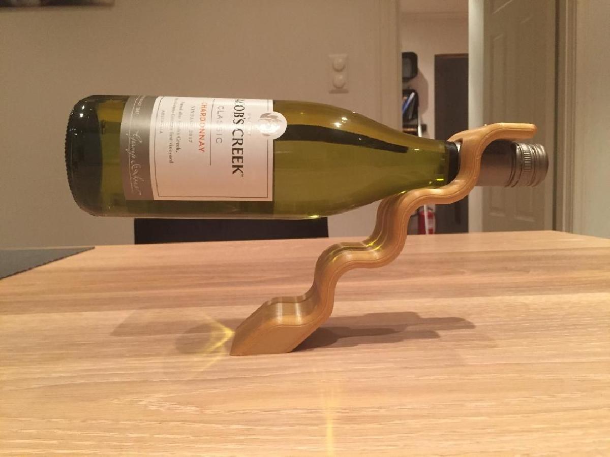 Suporte de garrafa de vinho balanceador