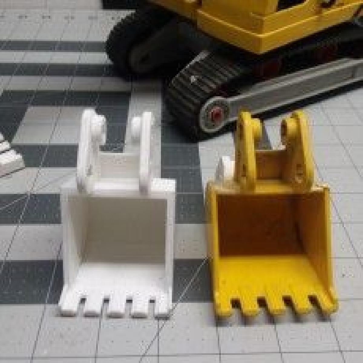 Construir brinquedos cacamba escavadeira