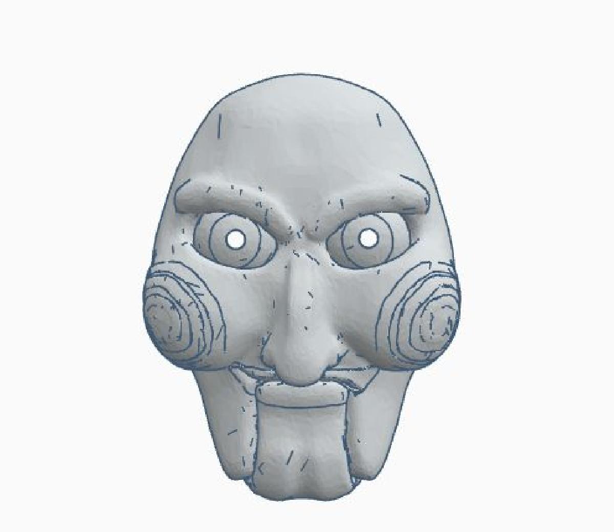 Mascara de quebra cabeca