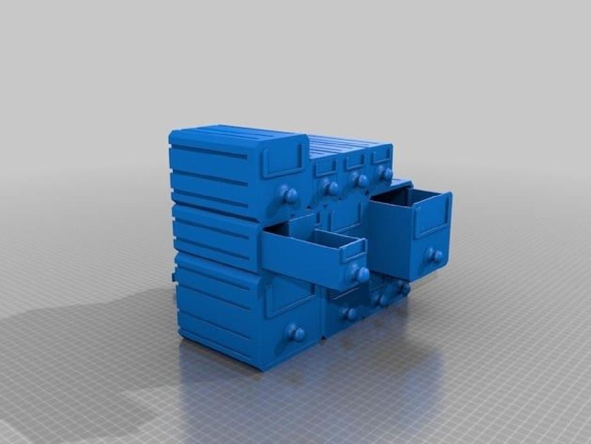 Gavetas modulares de intertravamento