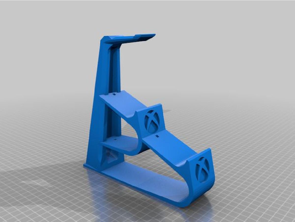 Suporte duplo para controle Xbox + fone de ouvido