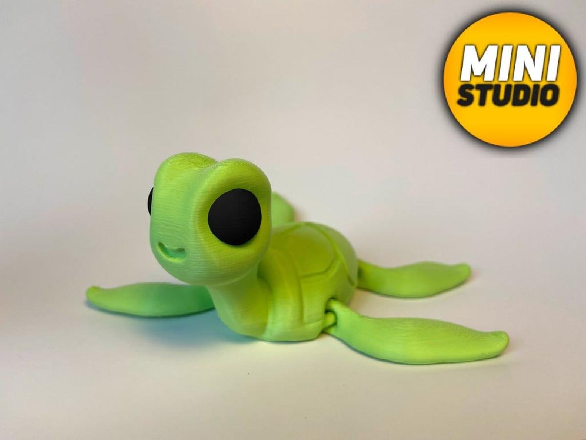 Tartaruga Fofa Flexivel Articulada