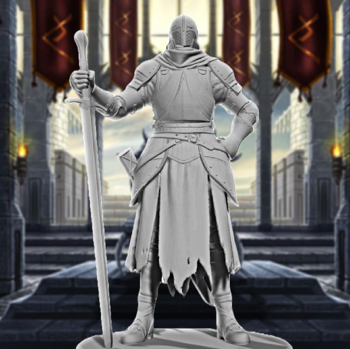 Valor das Eras: Escultura de Cavaleiro