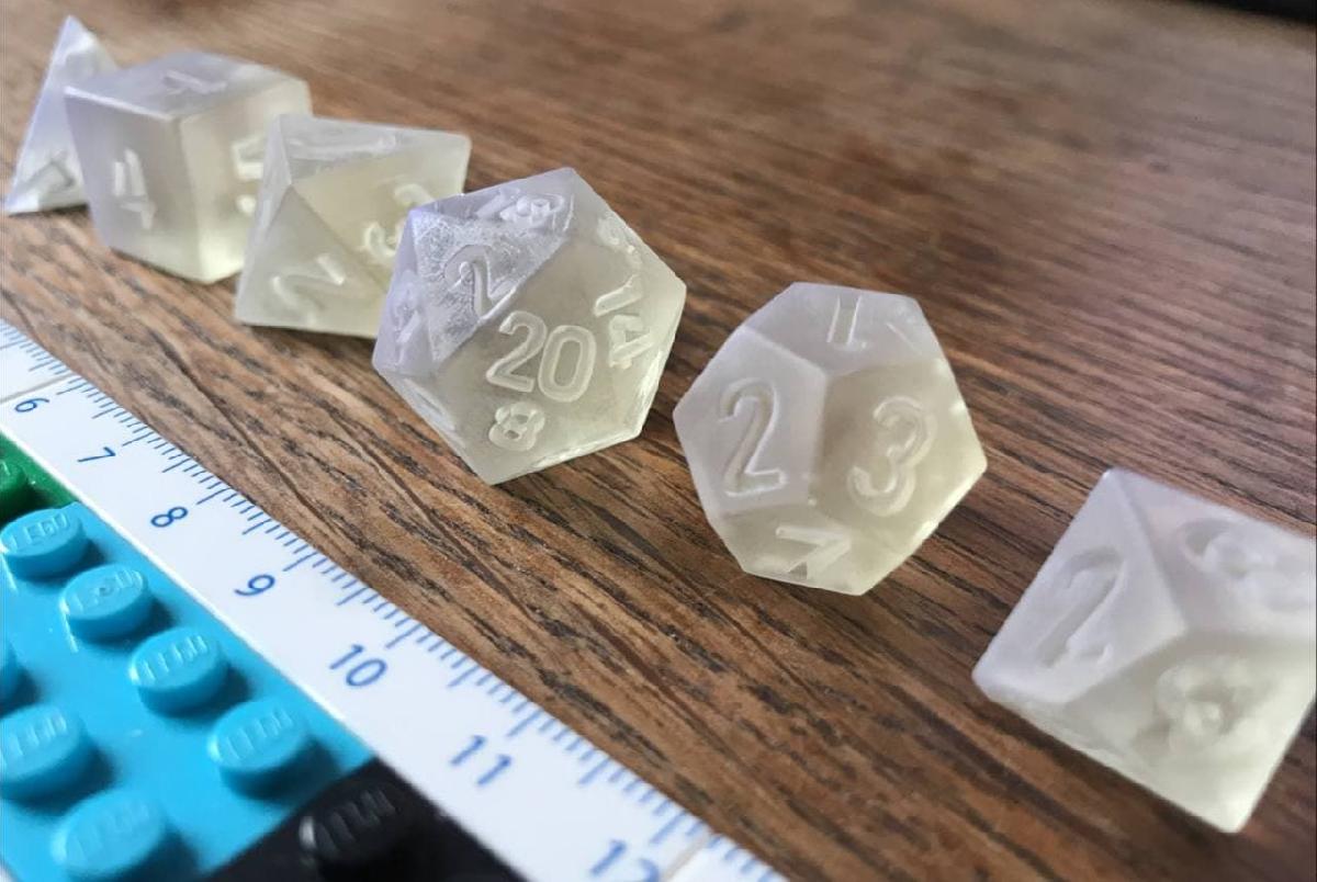 RPG Dice set "Viga" mestre de moldes pre suportado