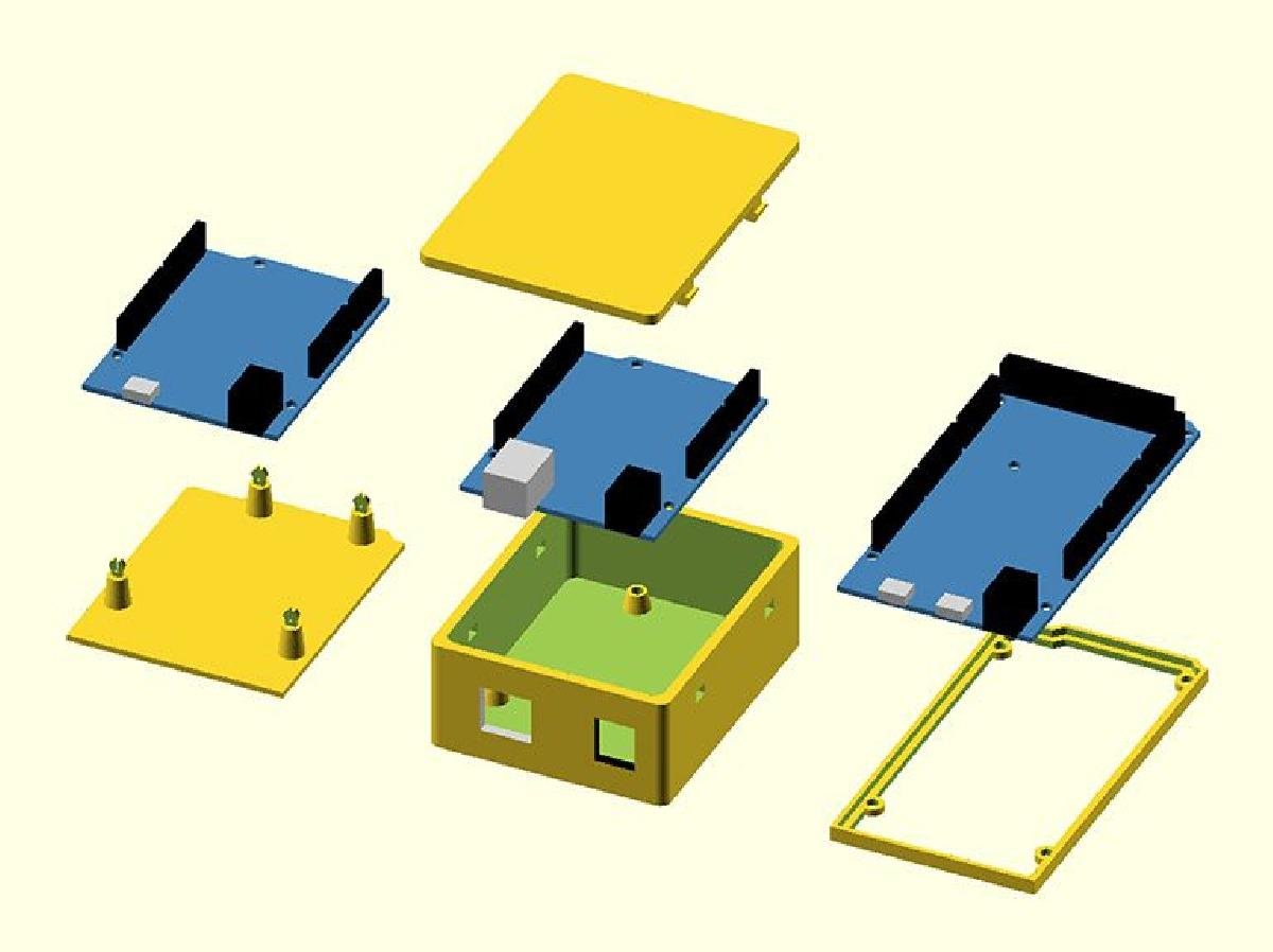 Biblioteca de montagem Arduino OpenSCAD (v2.0)
